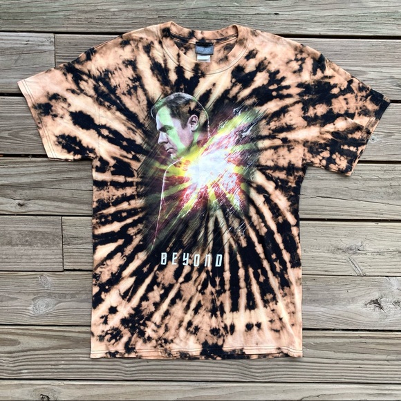 Vintage Y2K Star Trek Sci-Fi Custom Tie Dye Shirt - Picture 1 of 5